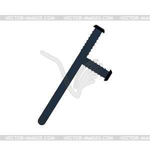 Police baton icon - royalty-free vector image