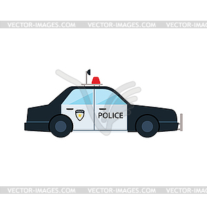 Police car icon - vector clipart