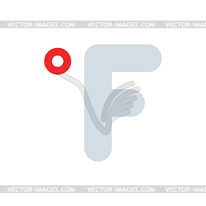 Fahrenheit degree icon - vector clipart