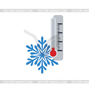 Winter cold icon - royalty-free vector clipart