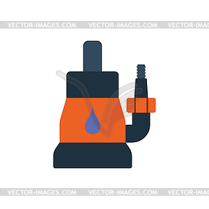 Submersible water pump icon - vector image