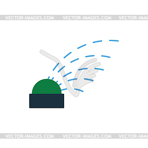 Automatic watering icon - vector clip art