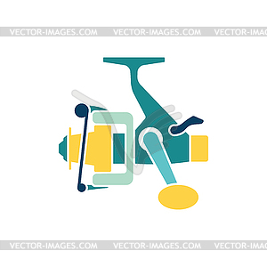 Icon of Fishing reel - vector clip art