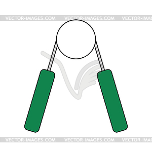 Flat design icon of Hands expander - vector EPS clipart