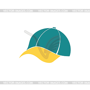 Baseball cap icon - vector clip art