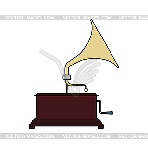 Gramophone icon - vector image