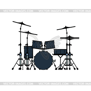 Значок набора барабанов - векторный клипарт