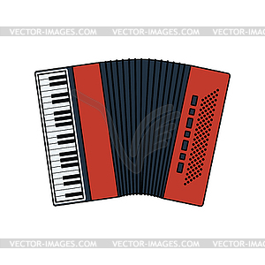 Accordion icon - vector image