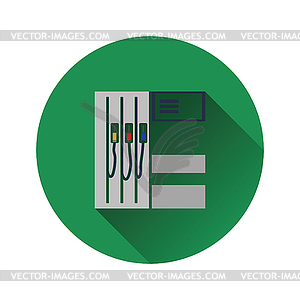 Fuel station icon - vector EPS clipart