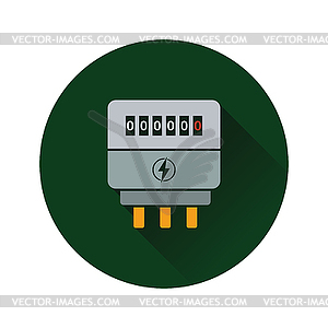 Electric meter icon - vector clipart