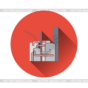 Chemical plant icon - vector image