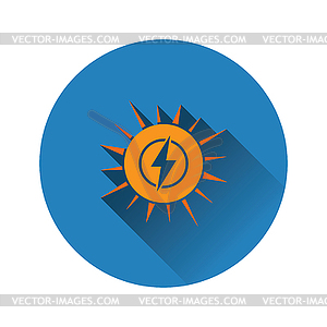 Значок солнечной энергии - изображение в векторе / векторный клипарт