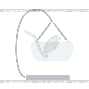 Baby hanged cradle icon - vector image