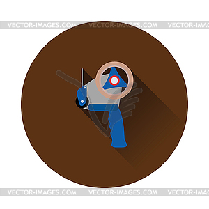 Scotch tape dispenser icon - vector clipart