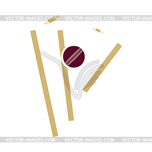 Cricket wicket icon - vector image