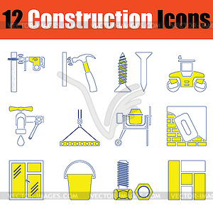 Construction icon set - royalty-free vector image