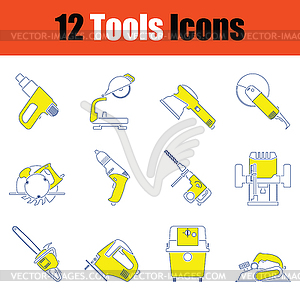 Tools icon set - vector clipart