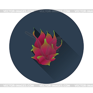 Flat design icon of Dragon fruit - vector image