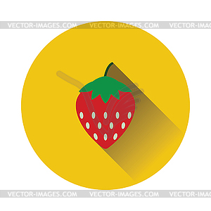 Flat design icon of Strawberry - vector clip art