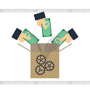 Crowdfunding Icon - vector clipart