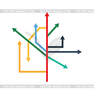 Direction Arrows Icon - vector clip art