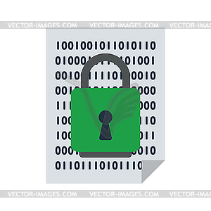 Data Security Icon - vector image