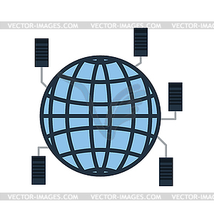 Big Data Icon - vector clip art