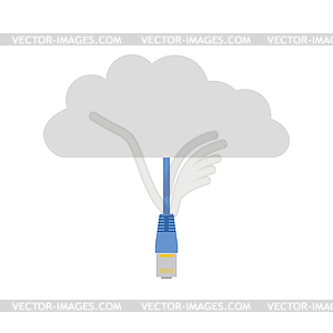 Network Cloud Icon - vector clipart