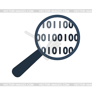 Data Analysing Icon - vector clip art