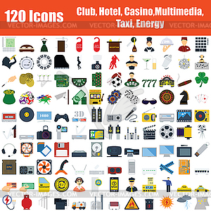 Set of 120 Icons - vector clip art