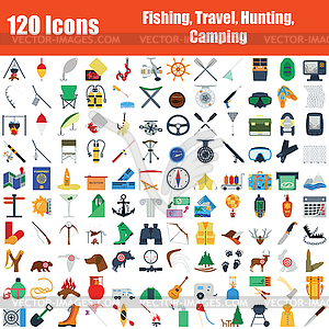 Set of 120 icons - vector image