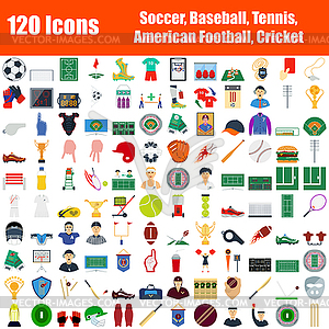 Set of 120 Icons - vector clip art