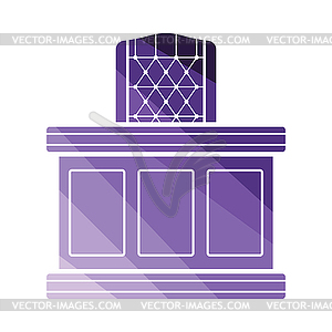 Judge table icon - vector image