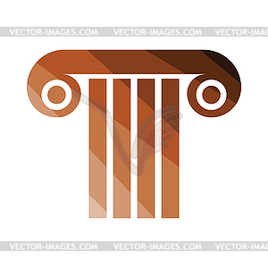 Antique column icon - vector image