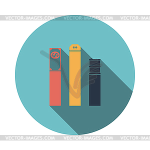 Oil, dollar and gold chart concept icon - vector clip art