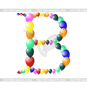 Balloon letter - royalty-free vector image