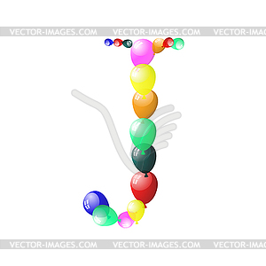 Balloon letter - vector image