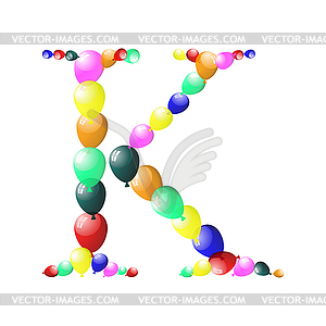 Balloon letter - vector clipart