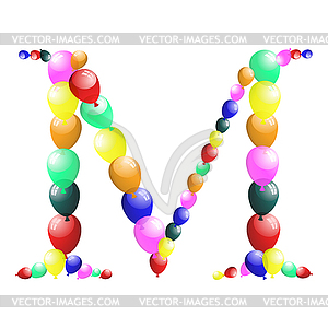 Balloon letter - vector EPS clipart