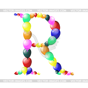 Balloon letter - vector image