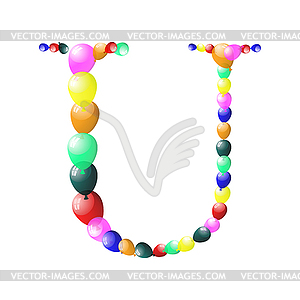 Balloon letter - vector image