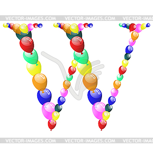 Balloon letter - vector clip art