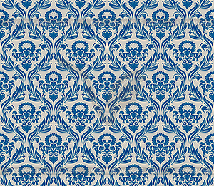 Damask seamless pattern - vector clipart
