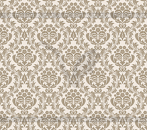Damask seamless pattern - royalty-free vector image