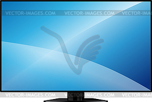 TV with large blank screen - vector image