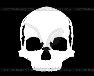 Simple skull in full face - vector clip art