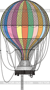 Hot air balloon - vector clip art