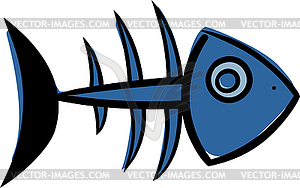 Skeleton of fish - vector EPS clipart