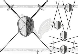 Saber for fencing - vector clip art