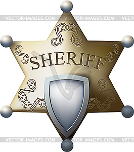 Sheriff bage - vector EPS clipart